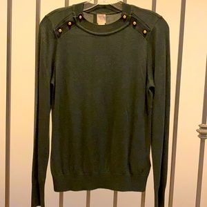 H&M BNWT! Light knit sweater. Forrest green, size small